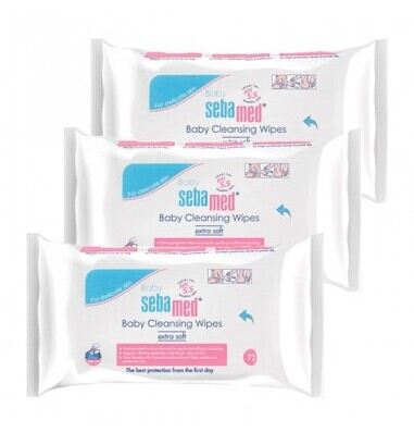 Baby Cleaning Wipes 3 x 60 Units